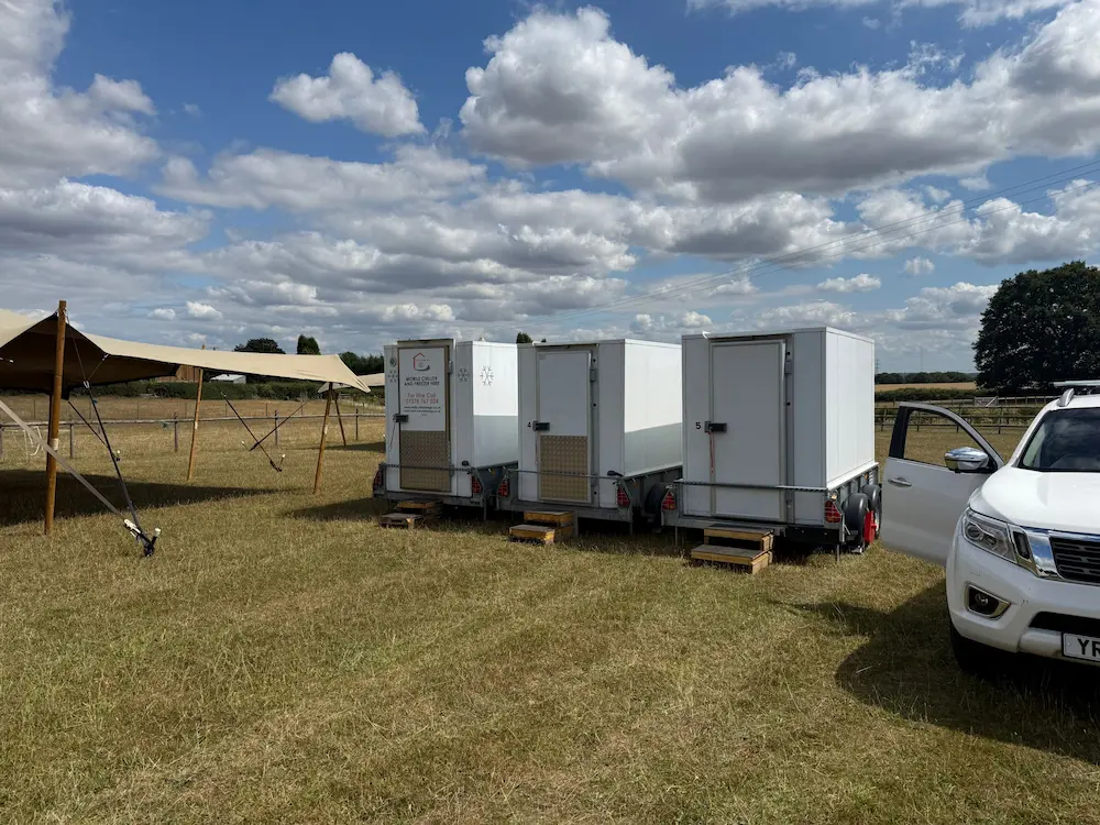 Refrigerated trailer hire for a festival